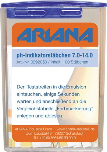 Messstäbchen TRGS 611 ph-Wert 70-140 °dH 100 St Dose ARIANA – Ansicht 3