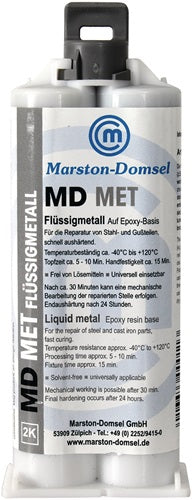 2K-Epoxidflüssigmetall MD MET 60 g Doppelkartusche MARSTON