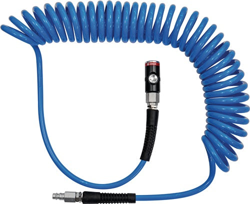 Spiralschlauchset Innen-Ø 65 mm Außen-Ø 10 mm Länge 6 m Sicherheitskupplung DN 74 Rolle RIEGLER