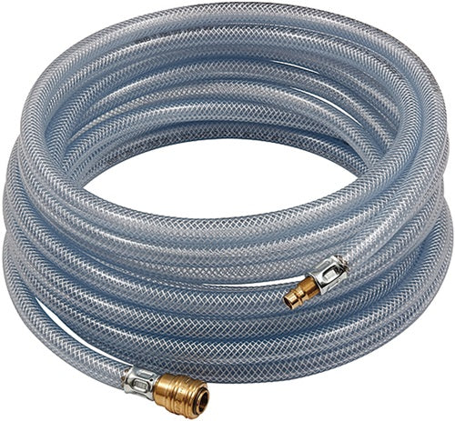 PVC-Druckluftschlauchset Innen-Ø 6 mm Außen-Ø 12 mm Länge 10 m Schnellverschlusskupplung DN 72 RIEGLER