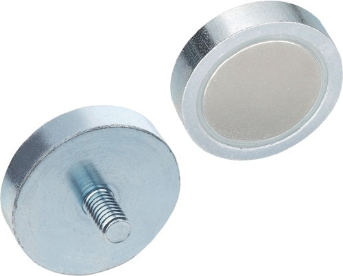 Haltemagnet GN 503 d1 63 - 3 mm d2 M 6 mm Hartferrit HF GANTER - VPE: 5