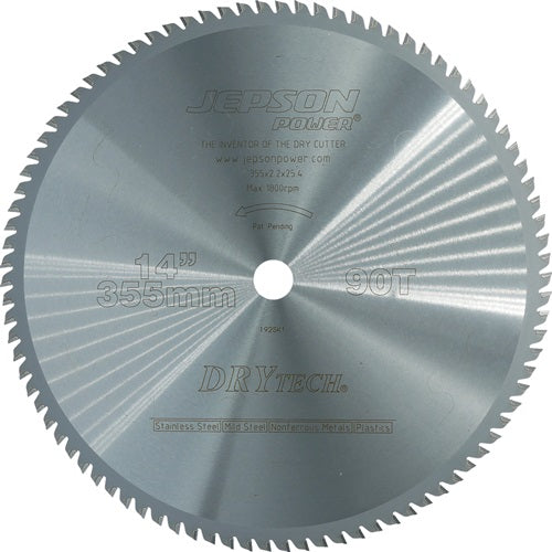 Metallkreissägeblatt 355/90Z Zahnform NA Sägeblatt-Ø 355 mm Breite 22 mm HM Bohrungs-Ø 254 mm Z90 JEPSON