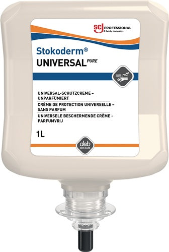 Hautschutzcreme Stokoderm Universal PURE 1 l unparfümiert ungefärbt Kartusche SC JOHNSON PROFESSIONAL
