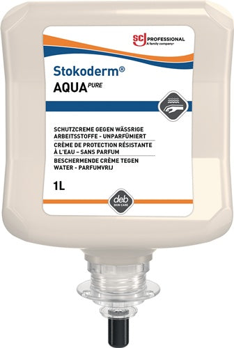 Hautschutzcreme Stokoderm® Aqua PURE 1 l unparfümiert weiß Kartusche SC JOHNSON PROFESSIONAL
