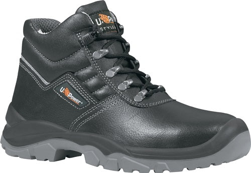Sicherheitsstiefel Reptile Größe 41 schwarz S3 SRC RS EN ISO 20345 Rindleder UPOWER