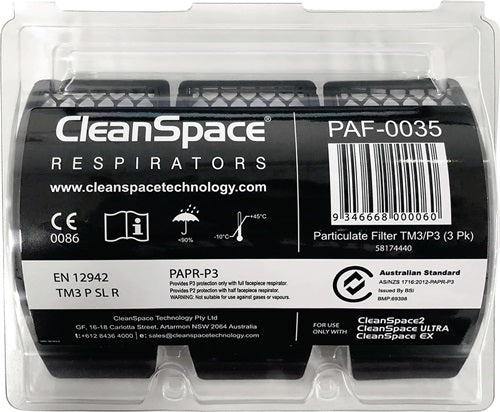 Partikelfilter CleanSpace™ PAF-0035 passend für CleanSpace System EN 12942 TM3 P3 3 St/Packung CLEANSPACE