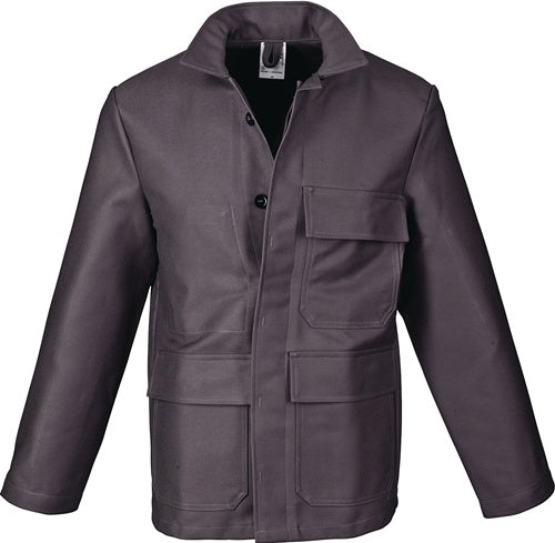 Schweißerschutz-Jacke Gr58 grau PROBAN