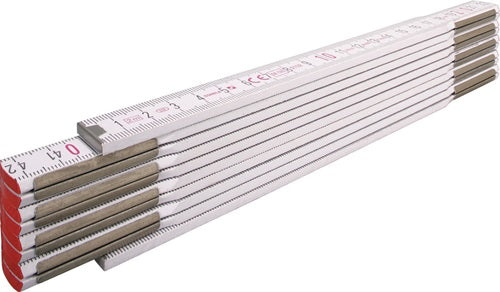 Gliedermaßstab 1607 Länge 2 m Breite 170 cm mm/cm EG III Buchenholz weiß STABILA