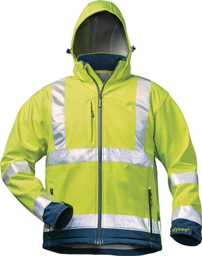 Warnschutz-Softshelljacke LIAM GrL fluoreszgelb/marine ELYSEE