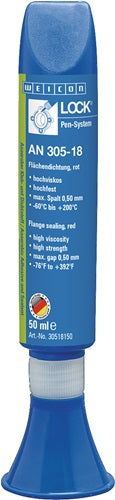 Flächendichtung weißONLOCK® AN 305-18 rot 50 ml Pen weißON
