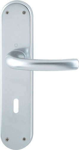 Renovationsgarnitur Tôkyô 1710/3334 Aluminium F1 OB Vierkant 8 mm Entfernung 72 mm HOPPE