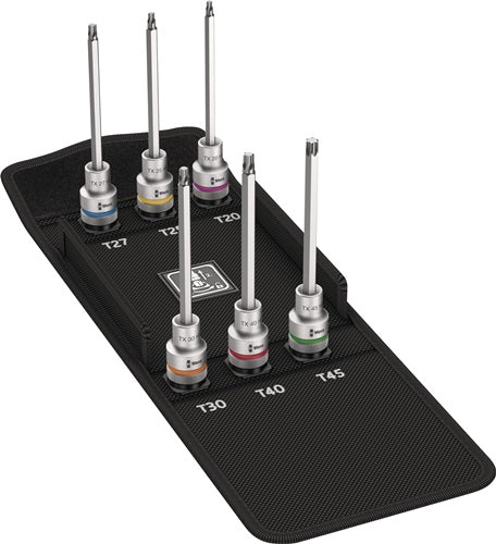 Steckschlüsselsatz 8767 C TORX® HF2 6-teilig 1/2 ? T20 - T45 WERA