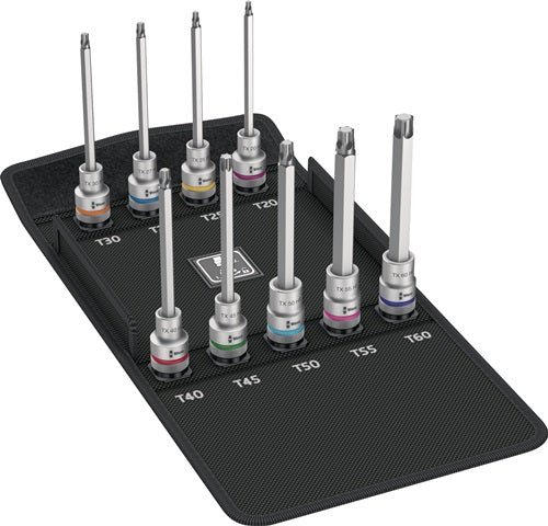 Steckschlüsselsatz 8767 C TORX® HF3 9-teilig 1/2 ? T20 - T60 WERA