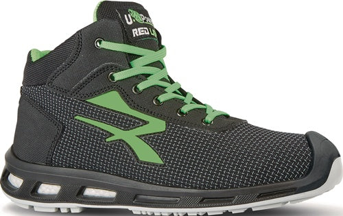 Sicherheitsstiefel RedLion HARD Gr45 W11 schwarz/grün S3S CI FO SR ESD