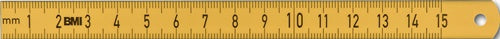 Stahlmaßstab ISOFLEX Länge 300 mm Stahl mit Polyamid flexibel BMI