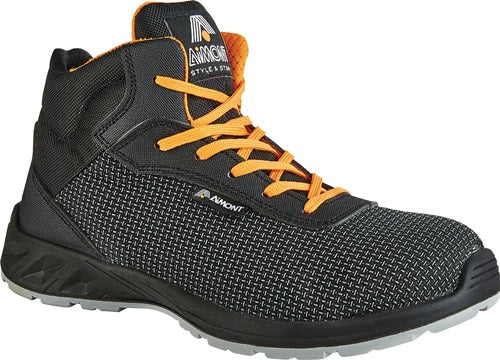 Sicherheitsstiefel Diamont AVANGER Gr45 W11 schwarz/orange S3S CI FO SR
