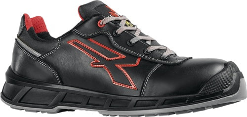Sicherheitshalbschuh Billie Gr45 W11 schwarz/rot S3S CI FO SR ESD