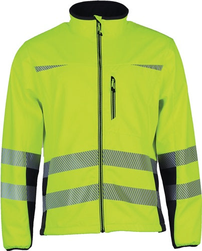 Warnschutz-Softshelljacke Prevent® Trendline GrXXL gelb/schwarz