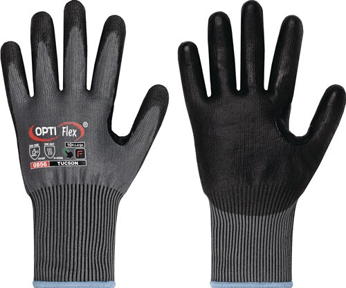 Schnittschutzhandschuhe TUCSON Gr10 grau/schwarz EN388/EN420 PSA II OPTIFLEX - VPE: 6