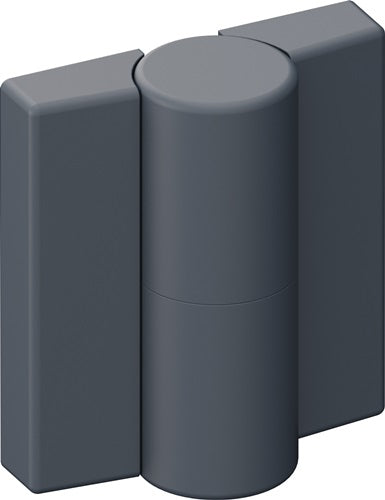 Scharnier DIN liH52mm B47mm PA mMetalleinleger anthrazitgrauma HEWI