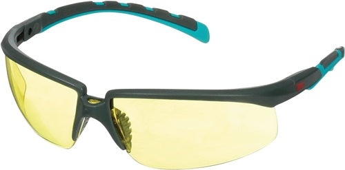 Schutzbrille S2003SGAF-BGR-EU EN 166 EN170 EN 172 Bügel grau/türkisScheibe gelb