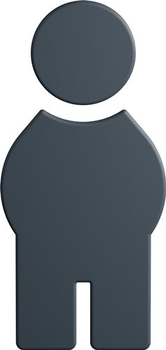 Symbol Mann 80191B010 PA Farb-Nr92 B715mm H150mm S3mm HEWI