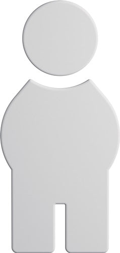 Symbol Mann 80191B010 PA Farb-Nr98 B715mm H150mm S3mm HEWI