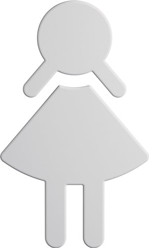 Symbol Frau 80191B020 PA Farb-Nr98 B87mm H150mm S3mm HEWI