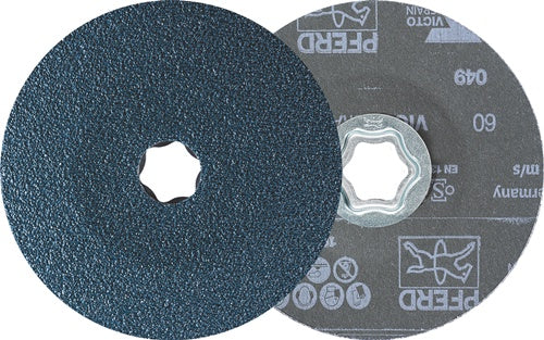 Fiberscheibe Combiclick VICTOGRAIN D125mm K60 StahlGussAluminium/NE-Metall - VPE: 25