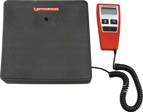 Kältemittelwaage ROSCALE 120 Wägebereich 0-120 kg Plattform-B230xT230mm ROTHENBERGER