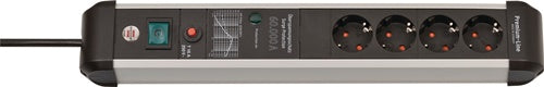Steckdosenleiste Premium-Protect-Line 16 A 230 V schwarz/silber Steckd6
