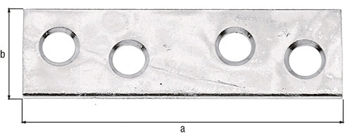FlachverbL50mm B14mm S175mm STA sdmverzLöcher 4 GAH - VPE: 100