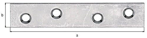 FlachverbL80mm B15mm S175mm STA sdmverzLöcher 4 GAH - VPE: 100