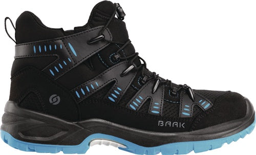 Sicherheitsstiefel Hudson Gr40 schwarz/blau S1P SRC ESD EN20345 Textil BAAK