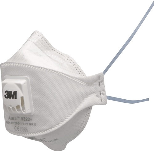 Atemschutzmaske Aura™ 9322+ FFP2 NR D mAusatemventil 3M - VPE: 10