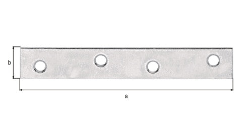 FlachverbL100mm B15mm S175mm STA sdmverzLöcher 4 GAH - VPE: 100