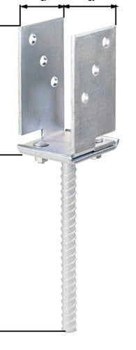 U-Pfostenträger ETA-10/0210 71-131x110x200x70mm galvverzdpassGAH