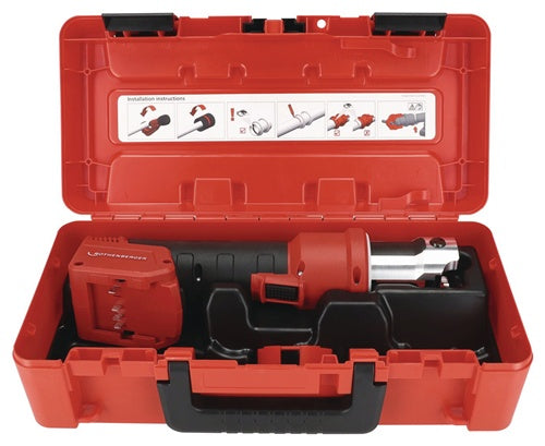Hybrid-Pressmaschine ROMAX NANO 32 kN 0-108mm Pressbacke iJAW SV 152228mmAkku