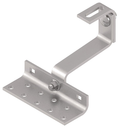 Dachhaken WS 9525 B138mm S5mm VA blk sandgestrahlt Löcher 9 WASI
