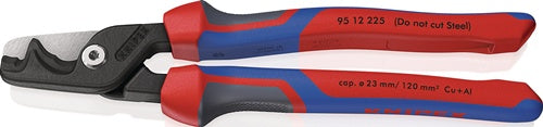 Kabelschere StepCut XL L225mm Kopf brünComfort-Griff KNIPEX