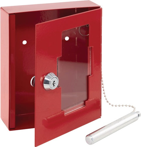 Notschlüsselbox EMG 6165 H150xB120xT48mm rot Stal AnzHak1 BURG-WÄCHTER