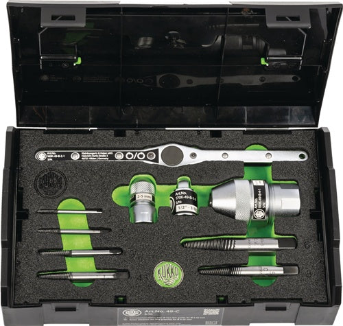 Schraubenausdrehersatz K-49 10teilig Schraubgewinde-D4-20mm KUKKO
