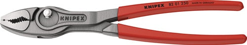 Frontgreifzange TwinGrip Länge 250mm Ku überzogen grau atramentiert KNIPEX