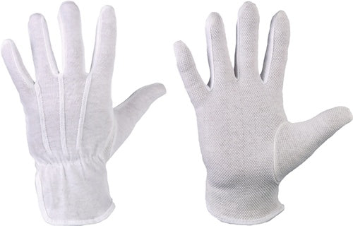 Handschuhe CLASSIC BAOTOU Gr8 weiß/weiß EN 420 PSA I STRONGHAND - VPE: 12