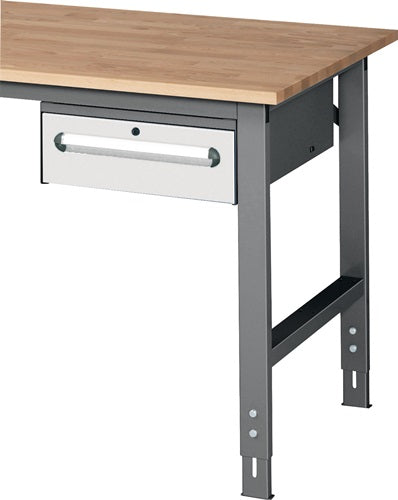 Unterbauschrank H175xB440xT600mm anthrazitgrau/lichtgrau 1 SchublEinfachauszug