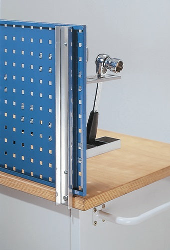 Werkbankhalterung für Plattenlänge 1500/2000 mm passend für Loch-/Schlitzplatten RASTERPLAN