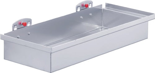Ablagekasten H55xB320xT135mm alufarben passend für Lochplatten RASTERPLAN