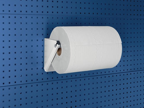 Papierrollenhalter B424xT231xH226mm Rollenbreite max 380 mm Rollen-Ø max 390 mm