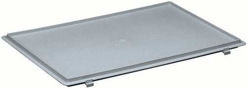 Scharnierdeckel Polypropylen L400xB300mm grau für Transportstapelkasten LOCKweißER