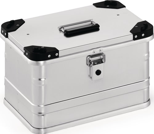 Aluminiumbox L432xB335xH277mm 29 l mit Klappverschluss und Stapelecken